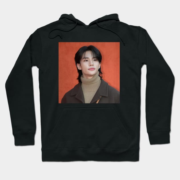 Kpop Stray Kids Hyunjin Turtleneck Hoodie by StarBunnyDesigns